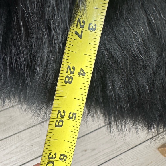 Theory Black Teddy Jacket Natural Blue Fox size M - Picture 8 of 12